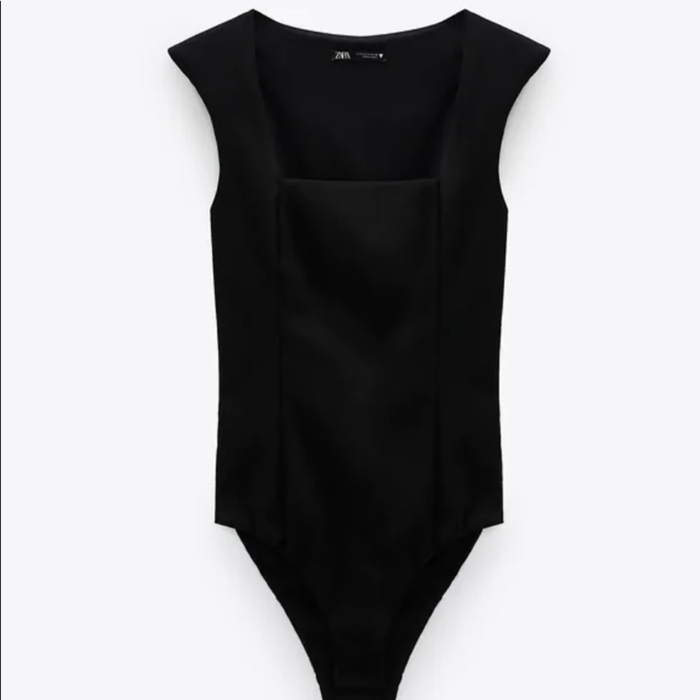Zara bodysuit with shoulder pads